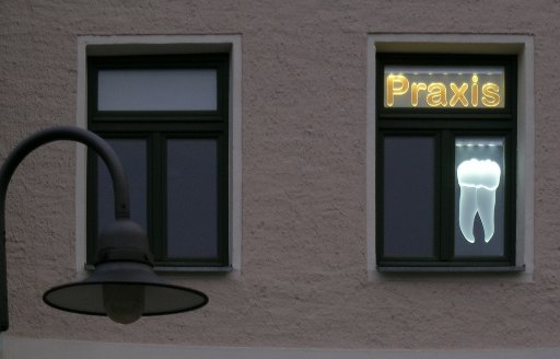 lighted signage lettering transparent, Dresden