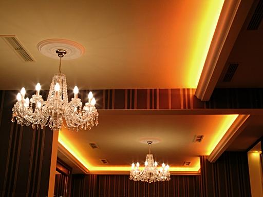 LED light behind moulding, mixed colors adjustable, Dresden