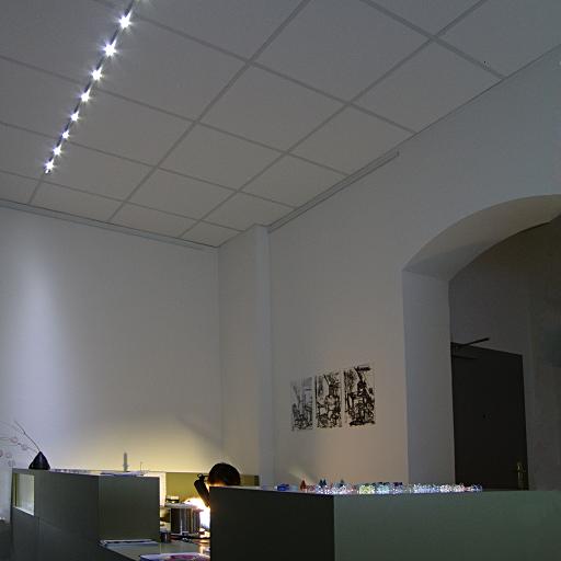 LED-Deckenlicht Verkaufstheke Atelier Sachsen