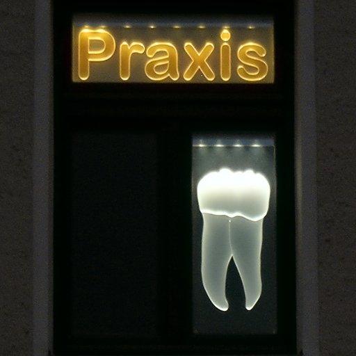 anatomischer Zahn, »Praxis«, in Glassscheibe, Sachsen